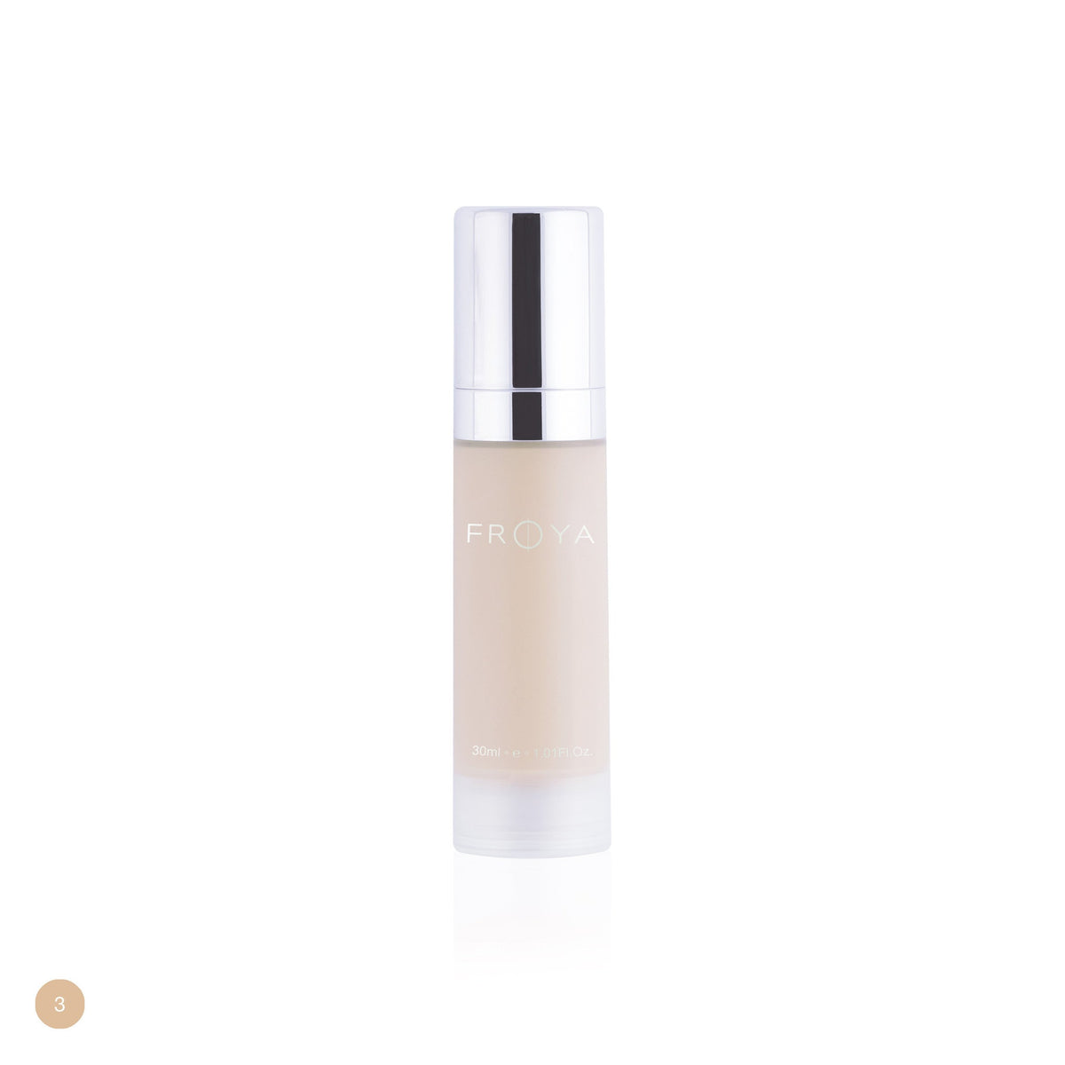 Frøya Photo Finish Moisture Foundation, nyanse No 3. Lys med nøytral undertone