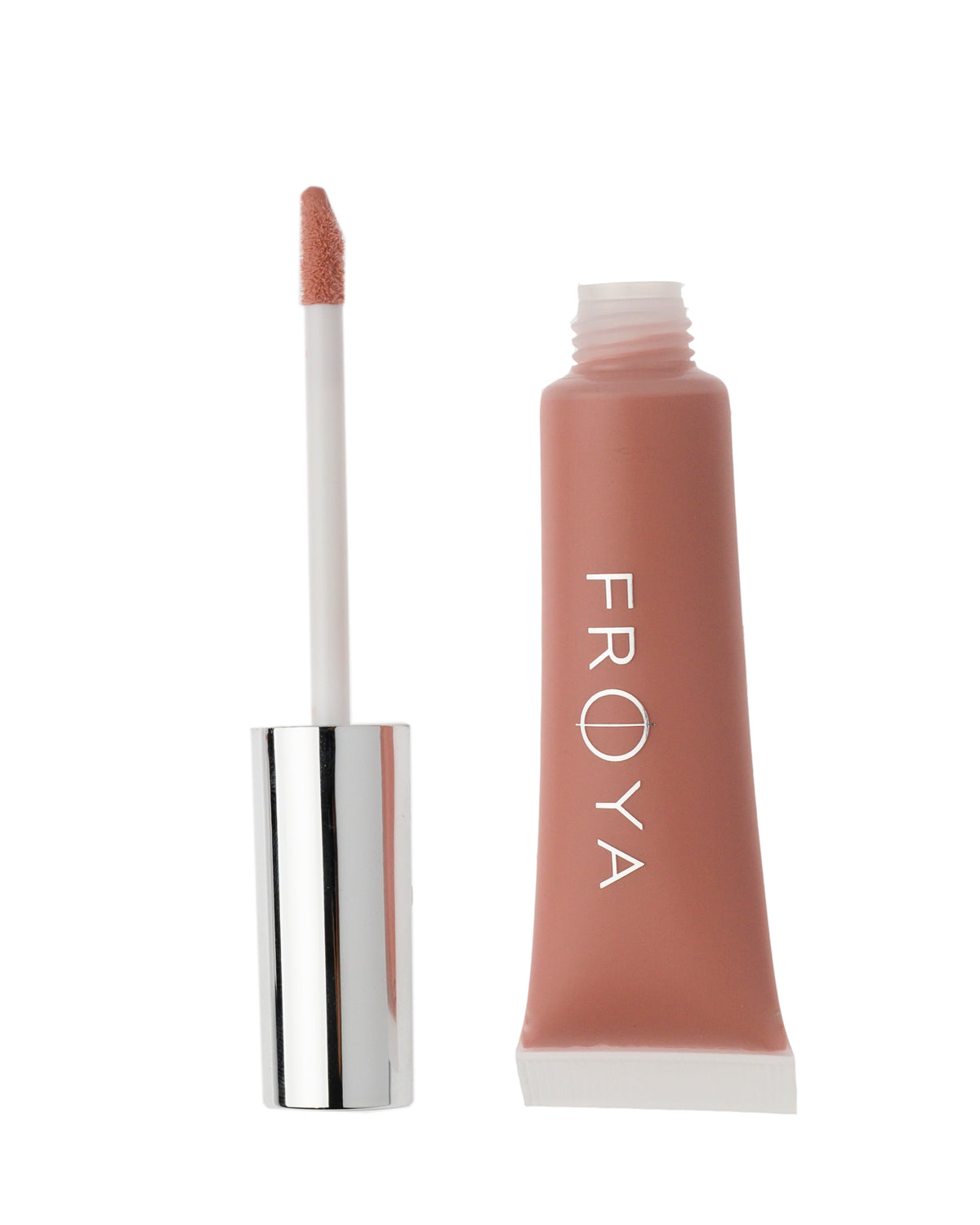 Frøya Silk Lipgloss, nyanse No 4. Beige/rosa med medium dekkevne
