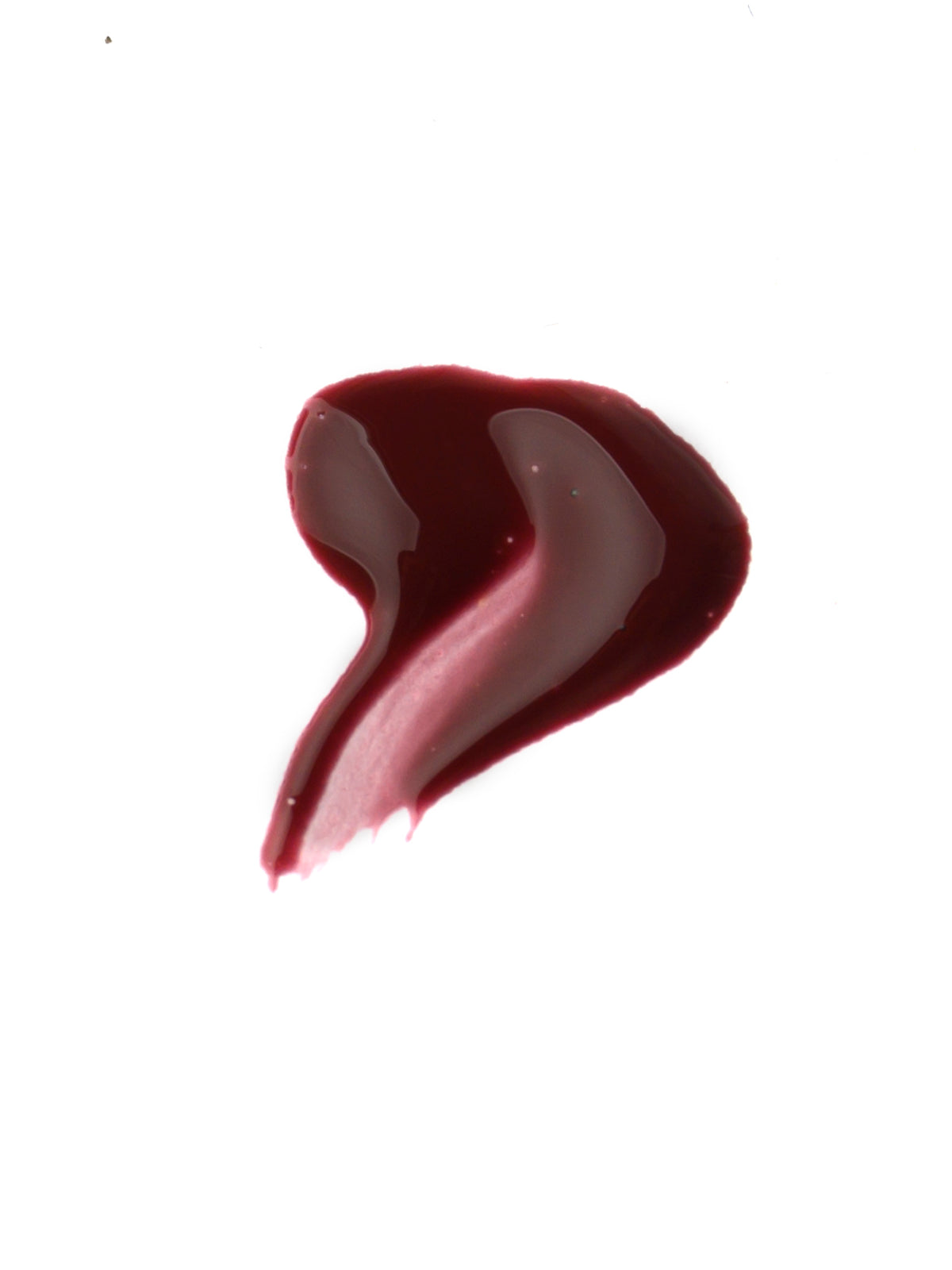 Frøya Silk Lipgloss swatch, nyanse No 8. Dyp burgunderrød