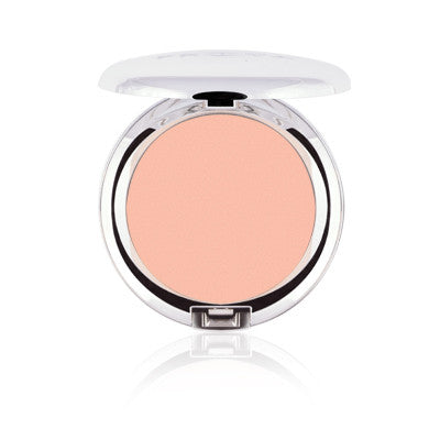 Frøya Soft Blush, nyanse No 1. Lys ferskenrosa med mye shimmer (kan også brukes som highlighter)