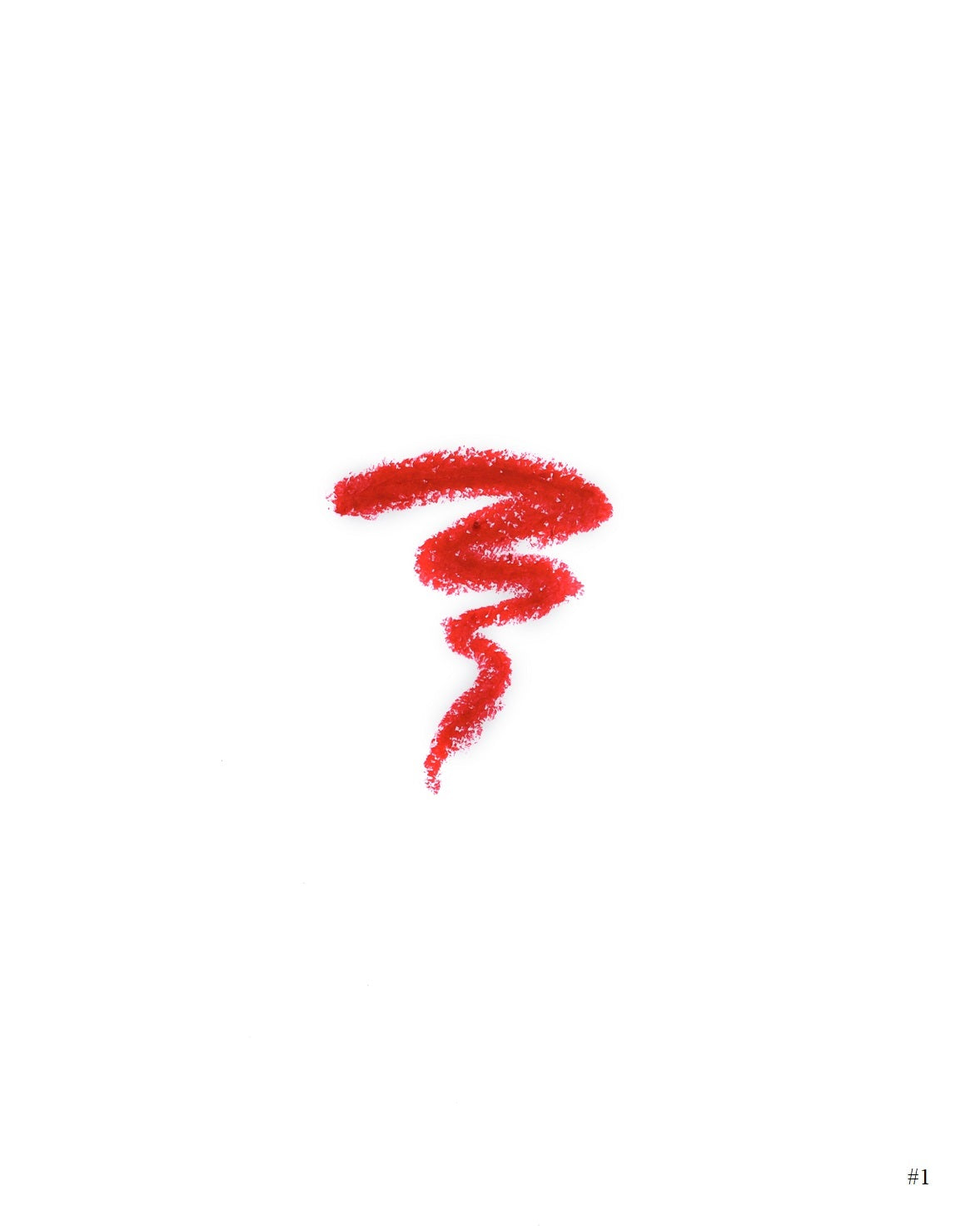 Frøya Stay Lipliner swatch, nyanse No 1. Klassisk rød