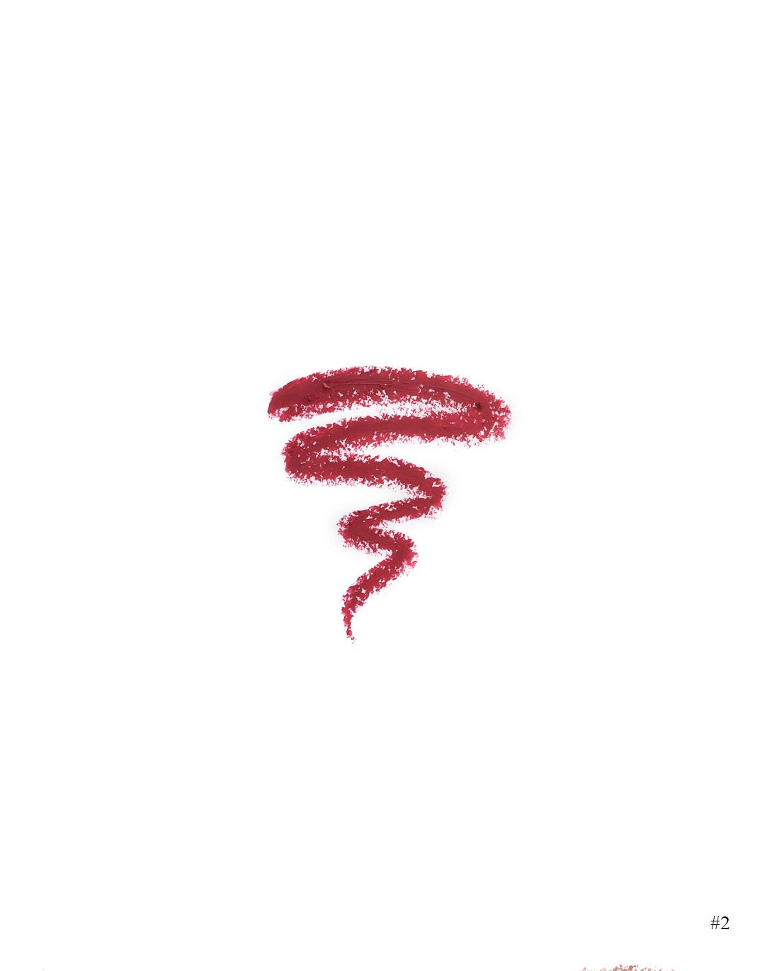 Frøya Stay Lipliner swatch, nyanse No 2. Rosa i bærtone