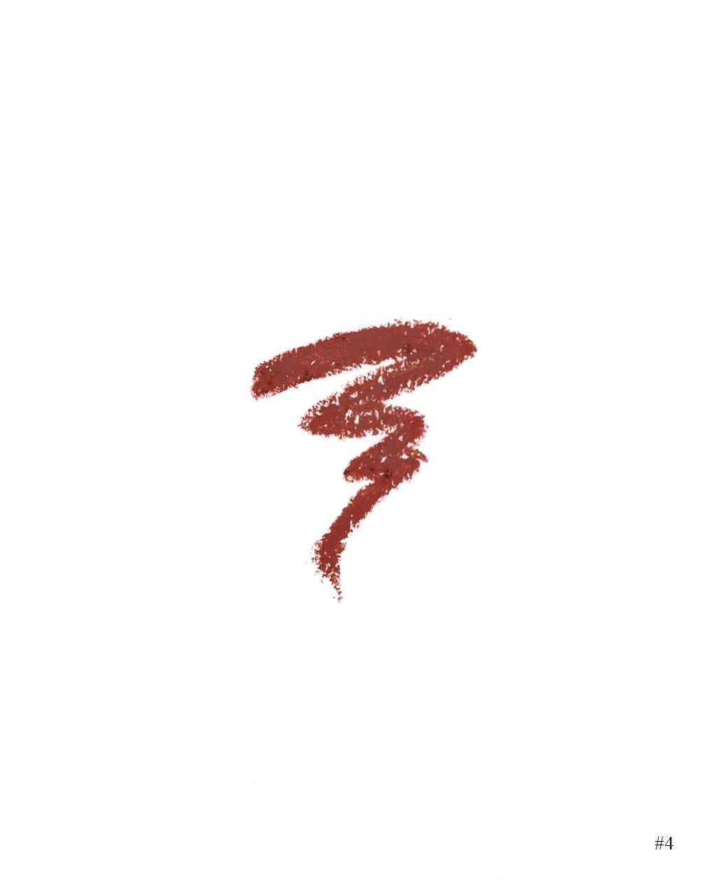 Frøya Stay Lipliner swatch, nyanse No 4. Rosenbrun