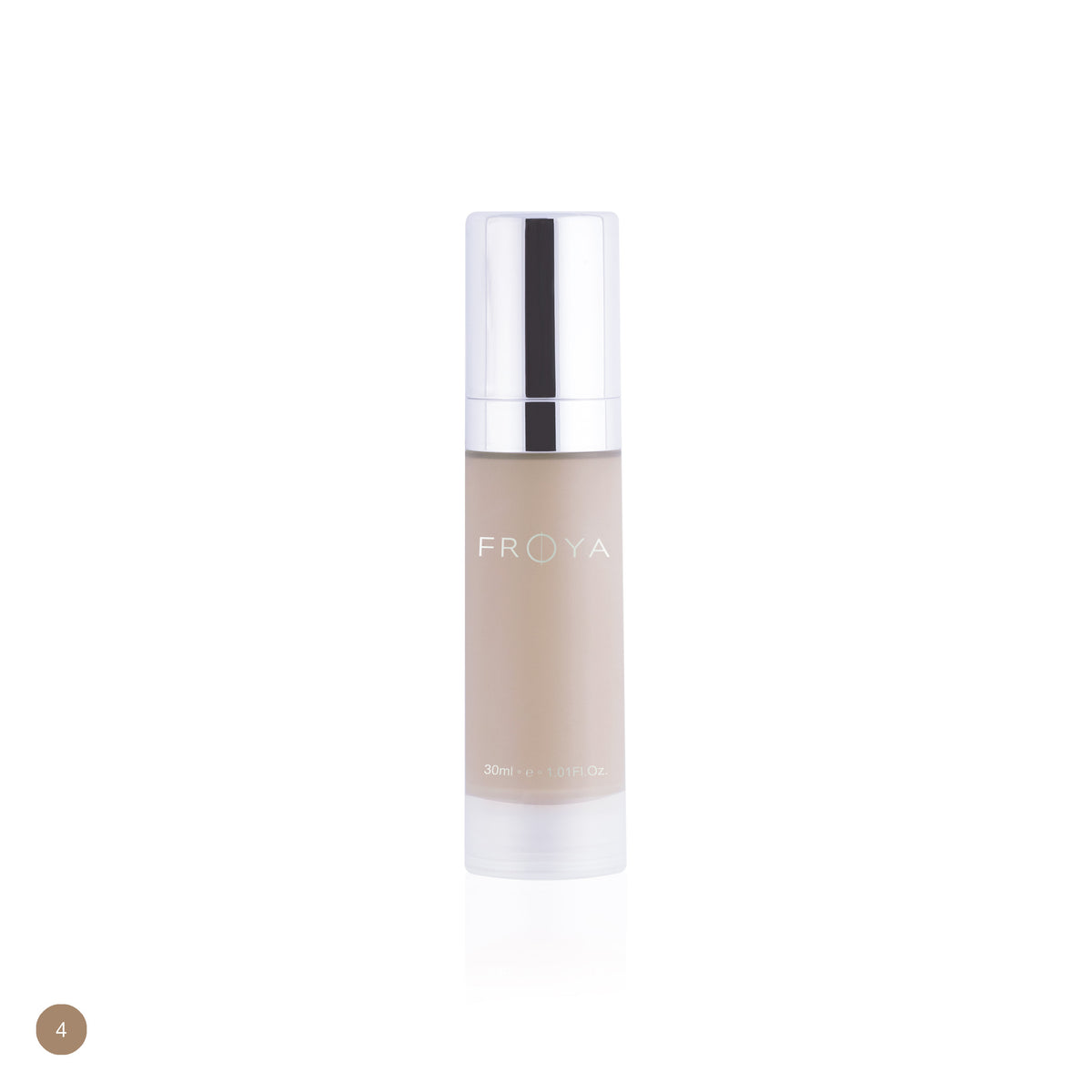 Frøya Photo Finish Moisture Foundation, nyanse No 4. Lys/medium med nøytral undertone